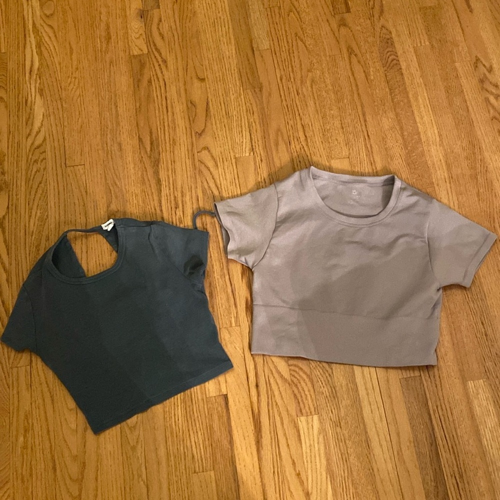 Garage Aerie Offline Short Sleeve Top Set Teen Trendy